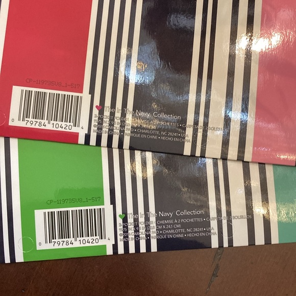 Set of two, 2-pocket folders Studio C, “The In The Navy Collection” - Picture 8 of 8